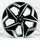 RIN 19X7.5 5-112 R1 SPORT R3262 BLACK MACHINE FACE ET40 CB57.1