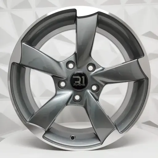 [171969] RIN 17X7.5 5-100 R1 SPORT L357 GUNMETAL MACHINE LIP* ET35 CB73.1