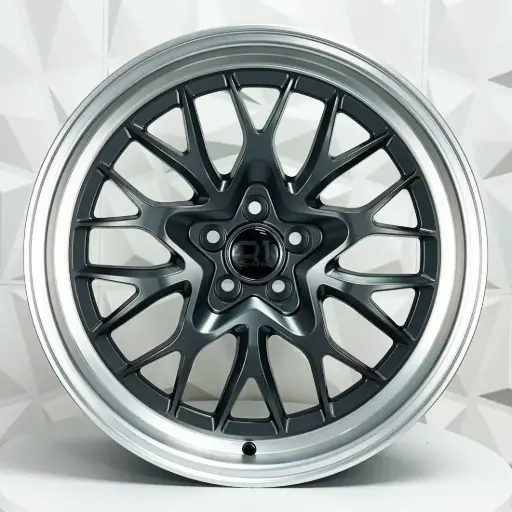 [202576F] RIN 20X9 5-114.3 R1 SPORT R009 MATTE GUNMETAL MACHINE LIP ET30 CB73.1